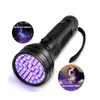 Illuminazione UV Luce ultravioletta con zoom Rilevatore di macchie di urina per animali domestici Torcia Lampada portatile impermeabile