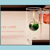 Kaarsenhouders mode super schoonheid creatief transparante glazen cilinder olielamp lotus bladkenmerken bruiloft cadeau in plaats van dhkn3