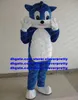 Blue Cat Mascot Costume Mascotte Moggie Kitten Adult Cartoon Character Outfit Cartoons Props Commercial Strip Drive No.1337