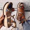 Sandaler Nieuwe Zomer Vrouwen Snake Sandalen Platform Hakken Cross Strap Enkel Lace Peep Toe Beach Party Dames Schoenen Zapatos