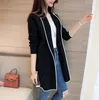 Women's Trench Coats Large Size Wild Long Sleeves Solid Color Sweater Women's Jacket 2022 Spring And Autumn Fashion Cardigan