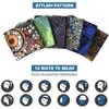 6 Pieces Neck Gaiter Headband Head Wrap Bandana Face Mask Washable Magic Elastic Head Face Scarf Headwear Coverings for Women and Men