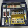 Ensemble de maquillage cadeau de noël, fard à paupières, surligneur, brillant à lèvres, palette de fard à paupières, brosse, cosmétiques