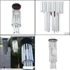 Trädgårdsdekorationer 27 rör 5 klockor Windchime Kapell Wind Chimes Dörrhängande dekoration Jllblw Sport777 Drop Delivery 202 Otplm