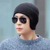 Beanie/Skull Caps New Men's Winter Hats Stylish Soft Ski Beanie Hat For Men Classic Knitted Earflap Hat Warm Caps With Ears T221020