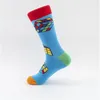 Men's Socks 10 Pairs Cheese Donut Sweet Food Happy Colorful Men Funny Crew Dress For Winter Autumn