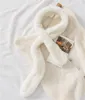 Hüte Schals Handschuhe Sets Herbst und Winter 2022 Super Schöne Gewebte Nerz Schal Haar Kleine Pelz Lätzchen Echte Wolle plüsch Weibliche