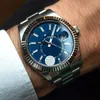 Reloj de diseñador Mecánico automático 42 mm Relojes de pulsera de moda para hombre Reloj de pulsera de acero inoxidable Hebilla plegable Montre De Luxe254n