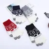 Guantes creativos con estampado de copos de nieve para teléfono móvil, guantes tejidos con pantalla táctil para invierno, guantes gruesos y cálidos para adultos, hombres y mujeres GWC97