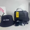 Zestaw kapelusza wiadra z słynną designerską łańcuchem torby na ramię crossbody klasyczny torebka torebka luksusowy portfel zakupowy zwykły CA4146167