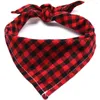 Vestuário de cachorro clássico vermelho preto preto petão bandana gato cachorro acessórios de lenço de lenço de lenço de lenço de lenço de lenço