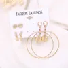 Hyperbole Big Starfish Dangle Earrings For Women Sea Shell Drop Earrings Round Ear Stud Gold Summer Dress Jewelry Ornament