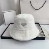 Wooly Fisher Hats Sport Cap Luxury Designer Bucket Caps Beanies Winter Fluffy Fashion Casquette Hat Triangle Fedora Cap
