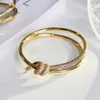 bangles charm bracelets Tiffan letter t family KNOT is full of holes designer for women jewellery luxury love for mens womens bijoux cjewelers