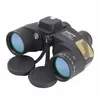 Telescope AOMEKIE 7X50 Binoculars Rangefinder Compass Hunting Boating Military Marine HD BAK4 Prism Folating Nitrogen Waterproof