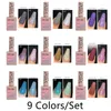 Nail Polish 9 Colors/Set Broken Diamond Gel Glitter Reflective Bungee Semi Permanent Hybrid Varnishes Art Glue Manicure