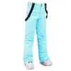 Skiing BIB Pants Outdoor Costumes Ski Trousers Windproof Waterproof Winter Thicken Snow Sports Outerwear Snowboarding Strap Men Women L221025