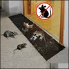 Autre organisation d'entretien ménager 120X28Cm Mouse Sticky Rat Glue Trap Board Mice Catcher Nontoxique Pest Control Reject Killer Invisib Dh0E2