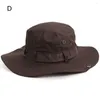 Boinas de verão Chapéus de balde masculino Capinho de pesca sólido Capinho de pesca larga BOONIE MILITAR JUNGLE AUTO CAMPING CAMPING