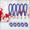 Key Rings L Evil Eye Keychain Turkish Blue Charms Pendants Amet For Man Woman Purse Handbag Bag Decoration Gift Drop Otn4X