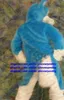 Bleu Blanc Longue Fourrure Furry Loup Costume De Mascotte Renard Husky Chien Fursuit Adulte Personnage De Dessin Animé Tenue Costume Marque L'occasion Grande Fête zx466