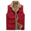 Men's Vests Winter Men Fleece Warm Vest 2022 Autumn Soft Casual Thick Waistcoat Male Stand-Up Collar Sleeveless Jacket