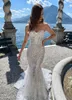 Sexy Sequins Evening Dresses Sweetheart Spaghetti Straps Mermaid African Dubai Prom Dress Sleeveless Formal Party Gowns