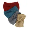 Knitted Knot Cross Headband for Women Autumn Winter Girls Hair Accessories Headwear Elastic Hair Band by sea JNB16630