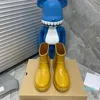 2022 femmes pluie bottes en caoutchouc mode beauté gelée chaussures semelle en caoutchouc plate-forme étanche bottine Pvc