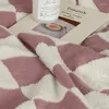 Filtar Checkerboard Plaid filt Autumn Winter Soft Warm Soffa Bed Cover Fashion Gitter Kast för sängkläder