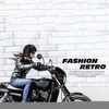 Caschi da moto Casco vintage tedesco approvato DOT Uomo Donna Four Seasons Open Face Retro PU Leather Scooter Riding Jet Casque