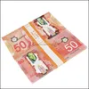 Novelty Games Prop Canada Game Money 100S Canadian Dollar Cad Banknotes Paper Play Movie Props Drop Delivery 2022 Toys Gifts Novelty Dh7A4SMAH