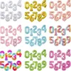 Bal￣o de 40 polegadas de grande n￺mero 1 2 3 4 5 N￺mero Digit Helium Foil Ballons Churrinismo de beb￪ Festa de festas de casamento Decora￧￣o de casamento 500pcs DAP510