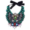 Choker Unique Design Statement Crystal Necklace For Women Cup Chains With Glass Stone Handmade Chunky Pendant Bijoux