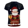 Men's T Shirts Mens Socks Size 13-15 Men Autumn Winter Casual Short Sleeve Christmas 3D Printed Fashion Top Big And Tall