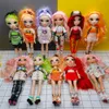 Poppen originele multistyle slijm grote zus Rainbow High School Doll Fashion Dress Up Girl Play Holiday Gift Toy 221025