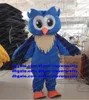 Blue Owl Brown Owlet Mascot Costume Mascotte Adult Cartoon Postacie Stroju garnitury i święta ogrodowe Fantasia nr 873