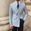Garnitury męskie jesień mężczyźni marka Blazers 2022 Moda Szczupły wesel