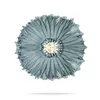 Pillow Fashion Modern Style Pink White Throw Pillows 45 45cm Velvet Stitching 3D Chrysanthemum Waist Blue Case