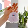 Popular online cute ins powder stupid plush doll bag accessories doll pendant key