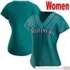 2021 Custom #51 Randy Johnson Baseball Jerseys Hisashi Iwakuma Dee Gordon Dan Vogelbach 24 Ken Griffey Jr. 13 Alex Rodriguez Man Women Kids