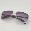 Erkekler için Klasik Tutum Güneş Gözlüğü Metal Kare Altın Çerçeve UV400 UNISEX Vintage Popüler Stil 0259 Gözlük Koruma Gözlük Kutu