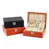Jewelry Boxes High Grade Leather Multifunctional Lockable Portable Double-layer Box Ring Necklace Storage Large Capacity L221021