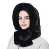 Bonnet / Skull Caps Hiver Chaud Chapeau De Fourrure Avec Oreillettes Femmes Épaissir Cap À Capuche Dame En Plein Air Coupe-Vent Doux Fluffy Bonnets Pour Femmes Style Russe T221020