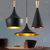 Pendant Lamps Retro Musical Instrument Single Head Three LED Light Dining Hall Coffee Bedside Hanging Lamp E27 Bulb