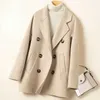 Max Women Woolen Coat Designer Cashmere Wools Jacket Winter Handmade Handmend Heading Ripple Rindbreaker Warm أسفل السترات