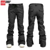 Skidåkning Bib Pants Nandn Ski Pants Män Kvinnor Vattentät snowboard L221025