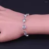 Серьги по ожерелью набора плавных женщин свадьба 925 Серебряная розовая жемчужная капля браслет кольцо модные ювелирные аксессуары