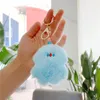 Popular online cute ins powder stupid plush doll bag accessories doll pendant key