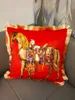 Grande taie d'oreiller Vintage européenne, housse de coussin cheval, Design à la mode, décorations de canapé